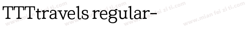 TTTtravels regular字体转换